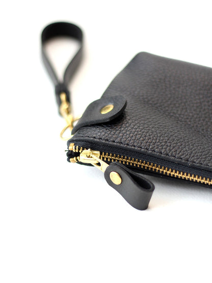 POUCH Wallet - Black with Golden details