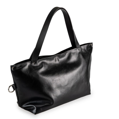 Large Handbag Lima - Soft Black Leather
