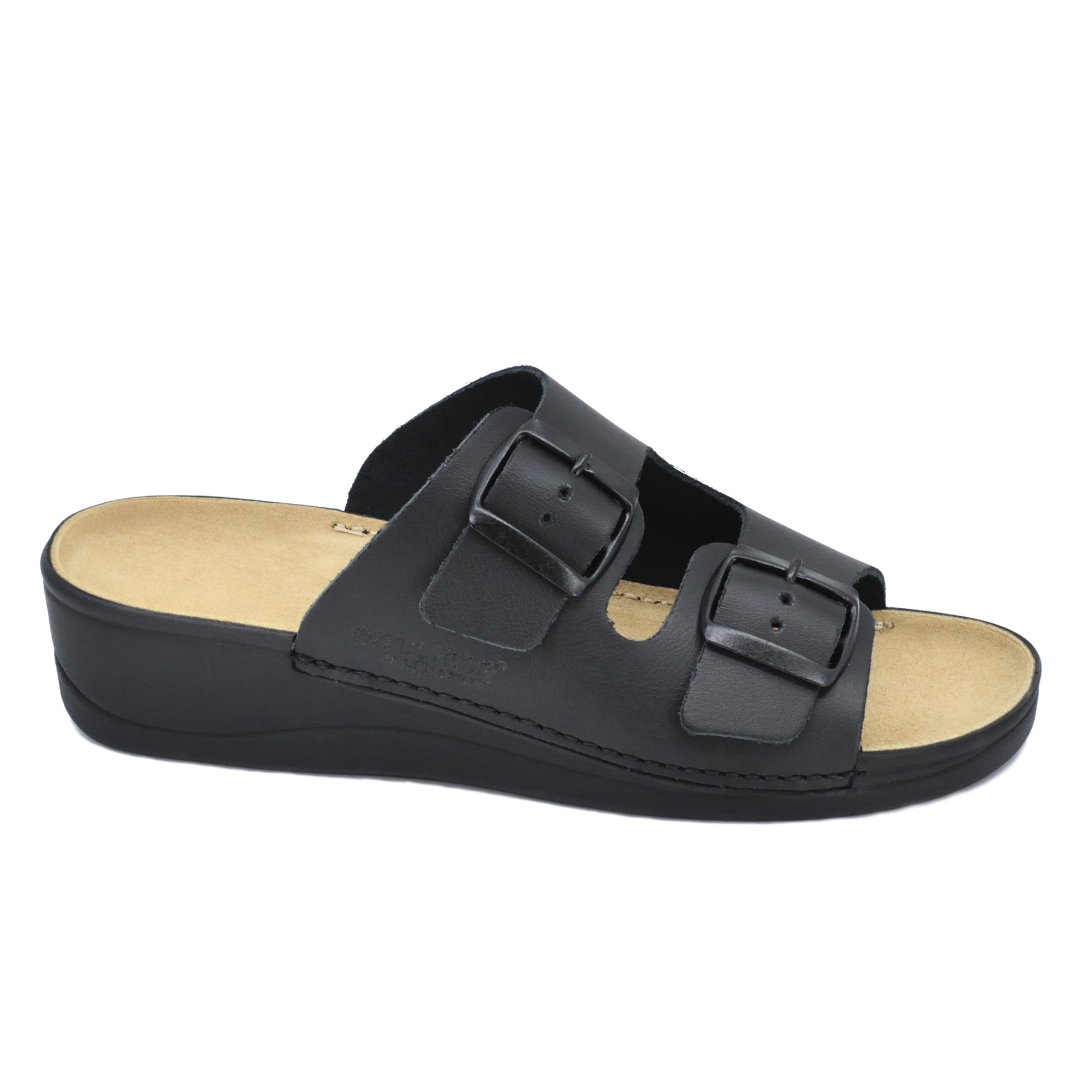 Anne Healed Sandals - Black