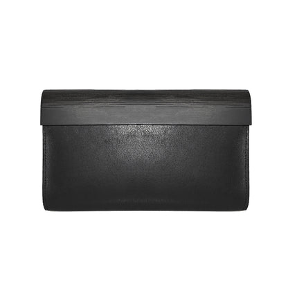 Small Glossy Wood Clutch