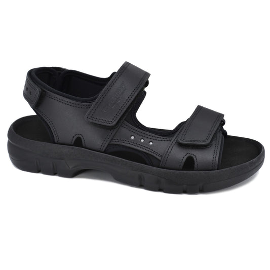 Lauri Leather Sandals - Black