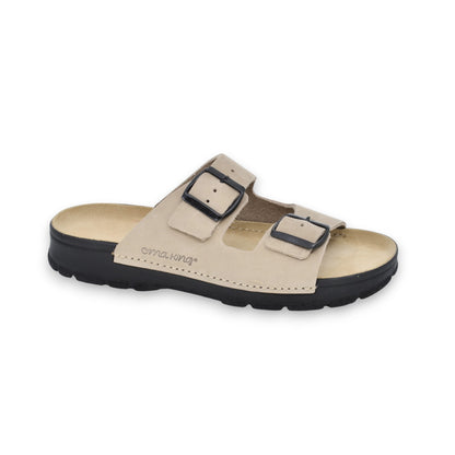 Meeliku Leather Sandals – Beige